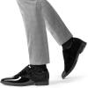imageBruno Marc Mens Dress Shoes Classic Laceup Caden Glossy Velvet Formal OxfordBlack