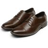 imageBruno Marc Mens Prince Classic Modern Formal Oxford Lace Up Dress ShoesDark Brown