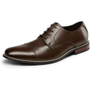 imageBruno Marc Mens Prince Classic Modern Formal Oxford Lace Up Dress ShoesDark Brown