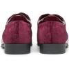 imageBruno Marc Mens Dress Tuxedo Shoes Classic Patent Velvet Laceup Formal Caden OxfordDark Red