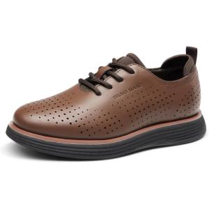 imageBruno Marc Boys MaxFlex Fashion Dress Sneakers Oxfords Classic Casual ShoesBrown