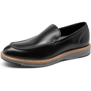 imageBruno Marc Mens Dress Slipon Classic Loafers Formal ShoesBlackGrey