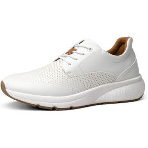 imageBruno Marc Mens Dress Sneakers Casual Lace Up Oxford Cushioned Walking Shoes Lightweight Breathable MaxFlex ActiveUrbanWhite
