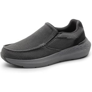 imageBruno Marc Mens Loafers Slipon Casual Walking Shoes Comfortable Canvas SneakersBlack