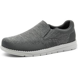 imageBruno Marc Mens Slipon Loafers Casual Lightweight Stretch ShoesDark Grey
