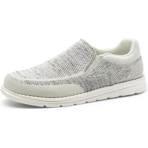 imageBruno Marc Mens Slipon Loafers Casual Lightweight Stretch ShoesLight Grey