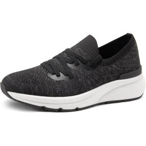 imageBruno Marc Mens Sneaker Casual Walking Shoes Cushioning Slip On Shoes Breathable Non Slip Lightweight Sneakers Comfortable Mesh Sports Shoes EZFlex BreezeStepepBlack
