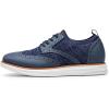 imageBruno Marc Mens KnitFlex SmartCraft Mesh Oxfords Sneakers Casual Dress LaceUp Lightweight Walking Shoes8navy