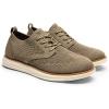 imageBruno Marc Mens KnitFlex SmartCraft Mesh Oxfords Sneakers Casual Dress LaceUp Lightweight Walking ShoesKhaki