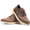 imageBruno Marc Mens KnitFlex SmartCraft Mesh Oxfords Sneakers Casual Dress LaceUp Lightweight Walking ShoesLight Brown