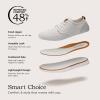 imageBruno Marc Mens KnitFlex SmartCraft Mesh Oxfords Sneakers Casual Dress LaceUp Lightweight Walking ShoesWhite