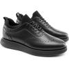 imageBruno Marc Mens MaxFlex Dress Sneakers Oxfords Casual Wingtip Brogue ShoesAll Black