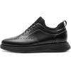 imageBruno Marc Mens MaxFlex Dress Sneakers Oxfords Casual Wingtip Brogue ShoesAll Black