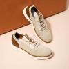 imageBruno Marc Mens MaxFlex Dress Sneakers Oxfords Casual Wingtip Brogue ShoesBeigeMesh