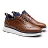 imageBruno Marc Mens MaxFlex Dress Sneakers Oxfords Casual Wingtip Brogue ShoesBrown