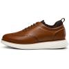 imageBruno Marc Mens MaxFlex Dress Sneakers Oxfords Casual Wingtip Brogue ShoesLight Brownpu