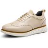 imageBruno Marc Mens MaxFlex Dress Sneakers Oxfords Casual Wingtip Brogue ShoesApricotpu