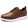 imageBruno Marc Mens MaxFlex Fashion Dress Sneakers Oxfords Classic Casual ShoesBrownWhite
