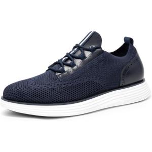 imageBruno Marc Mens MaxFlex Dress Sneakers Oxfords Casual Wingtip Brogue ShoesBlueMesh
