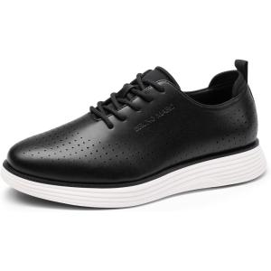 imageBruno Marc Mens MaxFlex Fashion Dress Sneakers Oxfords Classic Casual ShoesBlackWhite