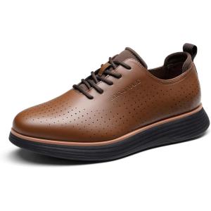 imageBruno Marc Mens MaxFlex Fashion Dress Sneakers Oxfords Classic Casual ShoesBrown