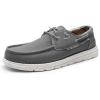 imageBruno Marc Mens Slipon Loafers Casual Boat ShoesDark Grey