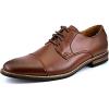 imageBruno Moda Italy Prince Mens Classic Modern Oxford Wingtip Lace Dress ShoesDark Brown