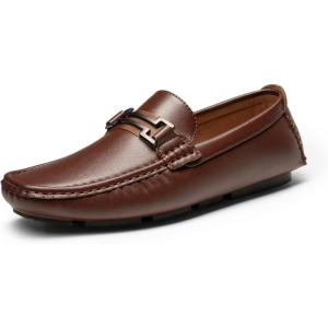 imageBruno Marc Mens Driving Penny Loafers Casual Slip on Moccasins ShoesBrown
