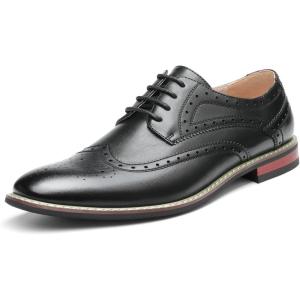 imageBruno Moda Italy Prince Mens Classic Modern Oxford Wingtip Lace Dress ShoesPrince3black