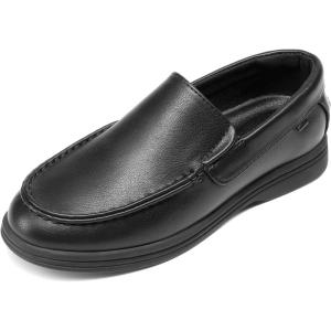 imageDREAM PAIRS Boys Dress Shoes SlipOn Loafers Casual Flat Shoes ToddlerLittle KidBig KidAll Black