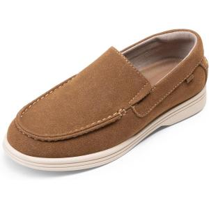 imageDREAM PAIRS Boys Dress Shoes SlipOn Loafers Casual Flat Shoes ToddlerLittle KidBig KidCamel