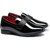 imageBruno Marc Boys Dress Shoes Slipon Loafers Formal Tuxedo ShoesBright Black