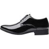 imageBruno Marc Mens Faux Patent Leather Tuxedo Dress Shoes Classic Laceup Formal OxfordBlack
