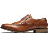 imageBruno Marc Mens Lace Up Soft CapToe Formal Dress ShoesBrownwingtip