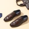 imageBruno Marc Mens Lace Up Soft CapToe Formal Dress ShoesDark Brownwingtip