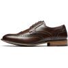 imageBruno Marc Mens Lace Up Soft CapToe Formal Dress ShoesDark Brownwingtip