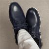 imageBruno Marc Mens Plain Toe Oxford Shoes Business Formal Derby Dress Sneakers Crossflex GentEdgeBlue
