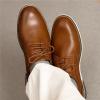 imageBruno Marc Mens Plain Toe Oxford Shoes Business Formal Derby Dress Sneakers Crossflex GentEdgeBrown