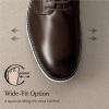 imageBruno Marc Mens Plain Toe Oxford Shoes Business Formal Derby Dress Sneakers Crossflex GentEdgeDark Brown