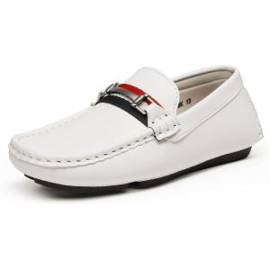 imageBruno Marc Boys Loafer SlipOn Dress ShoesWhite