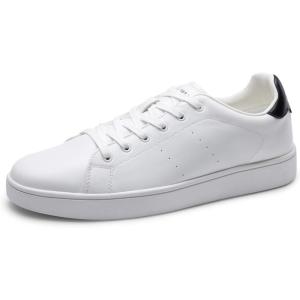 imageBruno Marc Mens Casual Dress Sneaker Business Casual Shoes for Men Comfortable Lightweight Lace Up Fashion Sneakers WaveFlex CoreLuxWhiteBlack