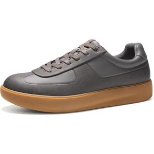 imageBruno Marc Mens Dress Sneakers Business Casual Shoes for Men Lace Up SlipResistant Fashion SneakersDark Grey