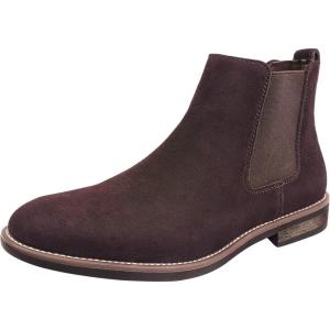 imageBruno Marc Mens Suede Leather Chelsea Ankle BootsDark Brown