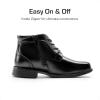imageDREAM PAIRS Boys Dress Boots Laceup Formal Shoes with Side ZipperBlack