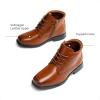 imageDREAM PAIRS Boys Dress Boots Laceup Formal Shoes with Side ZipperCamel