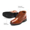 imageDREAM PAIRS Boys Dress Boots Laceup Formal Shoes with Side ZipperCamel