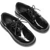 imageDREAM PAIRS Boys Girls Dress Shoes Kids School Uniform Formal Casual Oxfords for Toddler Little KidBlackpat