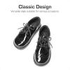 imageDREAM PAIRS Boys Girls Dress Shoes Kids School Uniform Formal Casual Oxfords for Toddler Little KidBlackpat