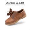 imageDREAM PAIRS Boys Girls Dress Shoes Kids School Uniform Formal Casual Oxfords for Toddler Little KidBrown