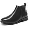 imageDREAM PAIRS Boys Chelsea Boots Side Zipper Classic Dress Boots for KidsBlack